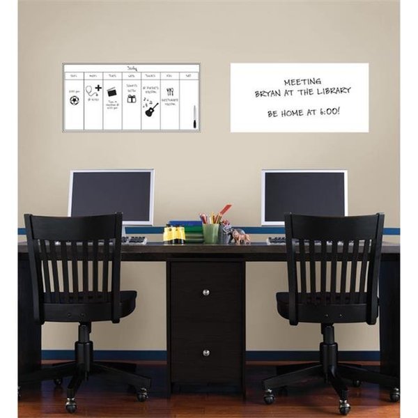 Wall Pops WallPops WP0540 Weekly Whiteboard Dry Erase Calendar Message Board Combo WP0540